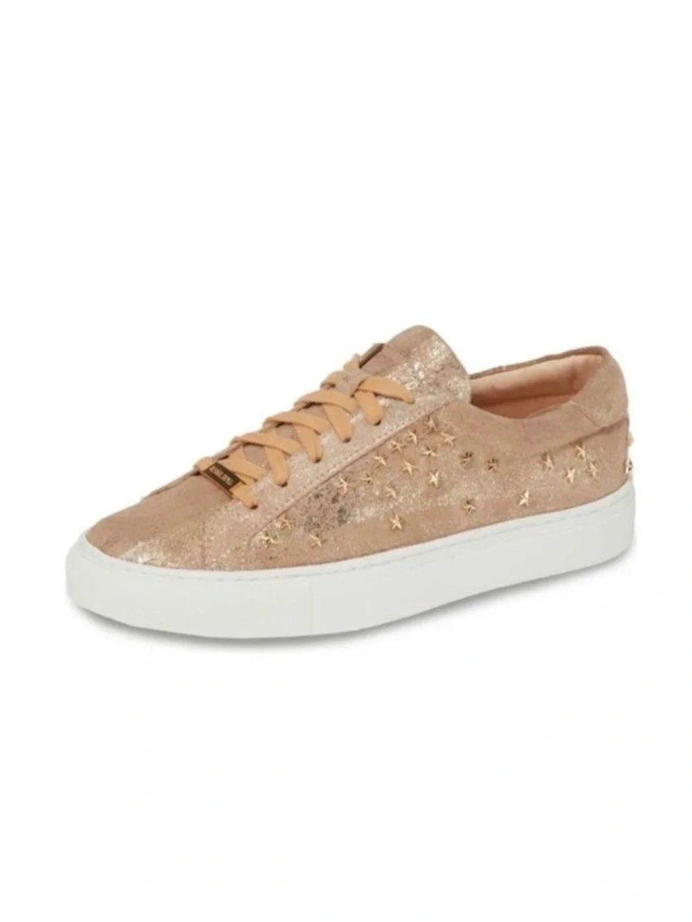J/SLIDES Rose Gold Star-Accent Low Top Liberty Sneakers 7.5